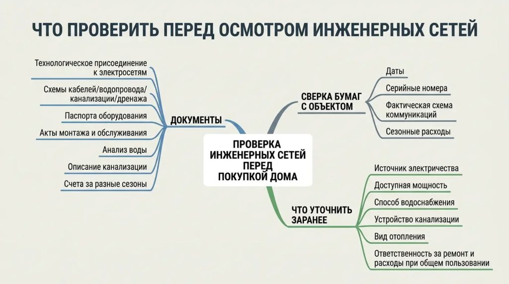 Что проверить перед осмотром инженерных сетей