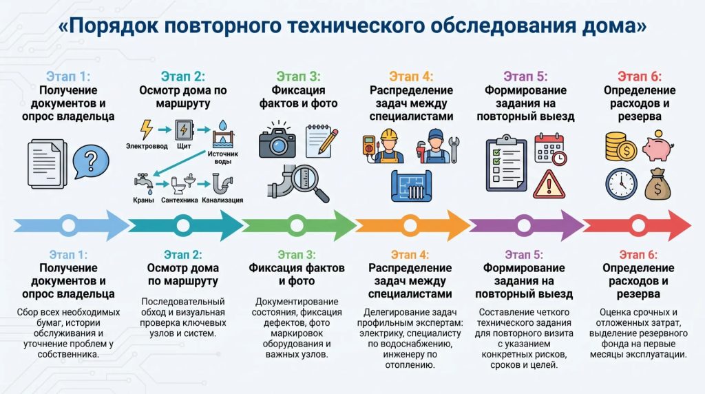 Порядок повторного технического обследования дома
